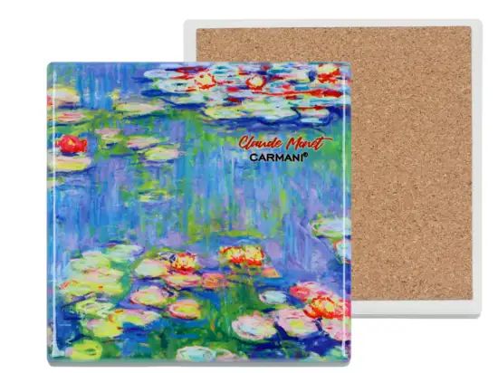 ΚΕΡΑΜΙΚΟ ΣΟΥΒΕΡ, ΤΕΤΡΑΓΩΝΟ - C. MONET, ΝΟΥΦΑΡΑ