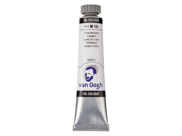 ΛΑΔΙΑ VAN GOGH 20ML S1 T.7 No. 105 TITANIUM WHITE
