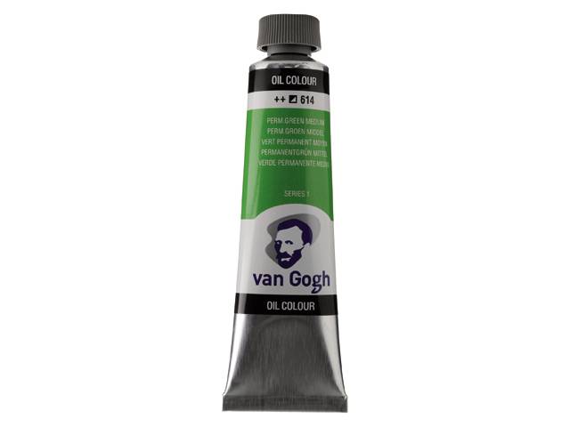 ΛΑΔΙΑ VAN GOGH 40ML S1 T.9 No. 614 PERM.GREEN MEDIUM
