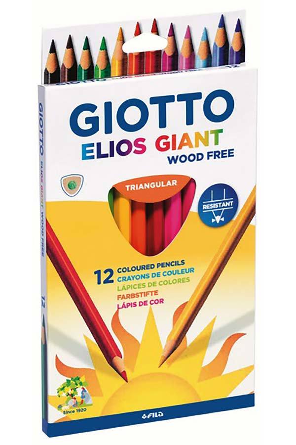 ΞΥΛΟΜΠΟΓΙΑ ΧΟΝΤΡΗ GIOTTO ELIOS GIANT ΤΡΙΓΩΝΙΚΗ 12ΧΡΩΜΑΤΑ