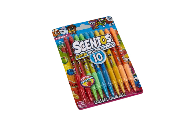 ΜΟΛΥΒΙΑ ΜΗΧΑΝΙΚΑ ΑΡΩΜΑΤΙΚΑ 0.7MM ΣΕΤ 10ΤΕΜ SCENTOS