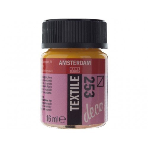 ΧΡΩΜΑ AMSTERDAM TEXTILE 253 GOLD YELLOW 16ml