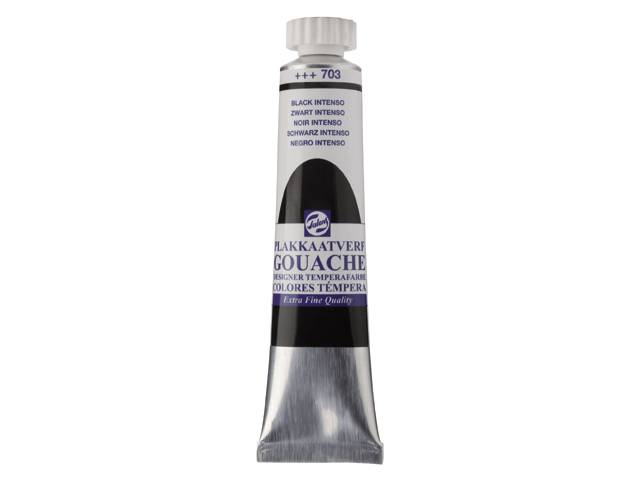 GOUACHE ΤΕΜΠΕΡΑ 20ML 703 BLACK INTENSO ROYAL TALENS