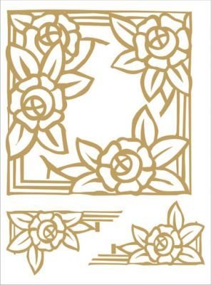 TRANSFER GOLOR 22X33CM 2310-GOLD ARTEBELLA