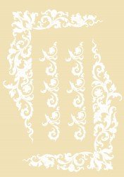 TRANSFER GOLOR 22X33CM 2302-WHITE ARTEBELLA