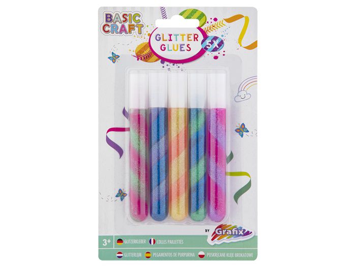 ΚΟΛΛΑ TWISTED GLITTER GLUES ΣΕΤ 5TEM 8ML
