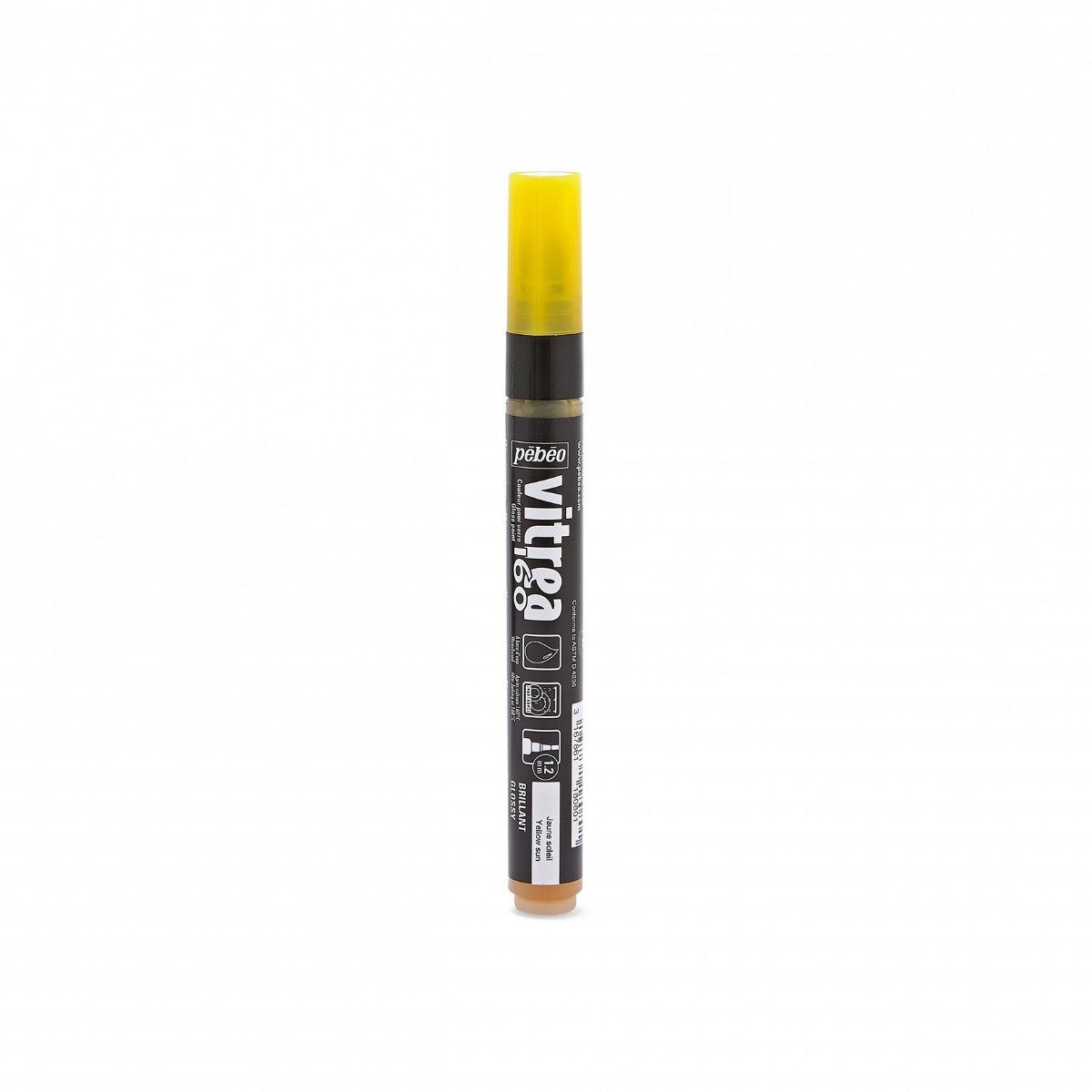 ΜΑΡΚΑΔΟΡΟΣ ΓΥΑΛΙΟΥ ΜΕ ΒΑΣΗ ΤΟ ΝΕΡΟ SUN YELLOW - ΜΥΤΗ 1,2 MM - VITREA