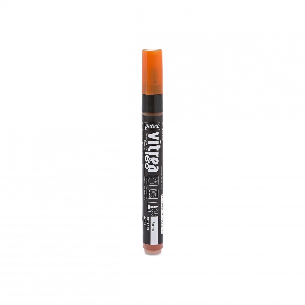 ΜΑΡΚΑΔΟΡΟΣ ΓΥΑΛΙΟΥ ΜΕ ΒΑΣΗ ΤΟ ΝΕΡΟ BRILLAND PAPRIKA - ΜΥΤΗ 1,2 MM - VITREA