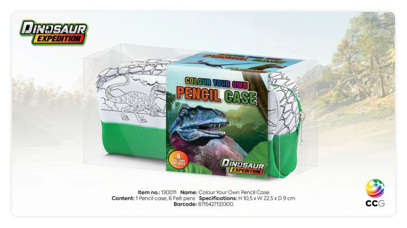 ΔΗΜΙΟΥΡΓΗΣΕ ΤΗΝ ΔΙΚΗ ΣΟΥ ΚΑΣΕΤΙΝΑ ΔΕΙΝΟΣΑΥΡΟΙ ME 6 feltpens- 20x10x8 cm