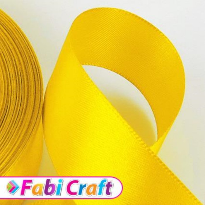Fabi Κορδέλα Σατέν 15mm x 50y Κίτρινη