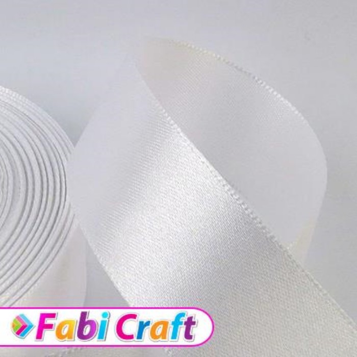 Fabi Κορδέλα Σατέν 15mm x 50y Άσπρη