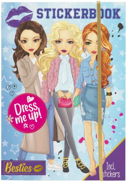 ΜΠΛΟΚ ΜΕ ΑΥΤΟΚΟΛΛΗΤΑ DRESS ME UP STICKERBOOK BESTIES A4, 10 ΦΥΛΛΑ