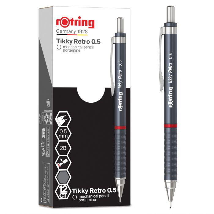 ΜΗΧΑΝΙΚΟ ΜΟΛΥΒΙ RETRO 0.5 GREY ROTRING