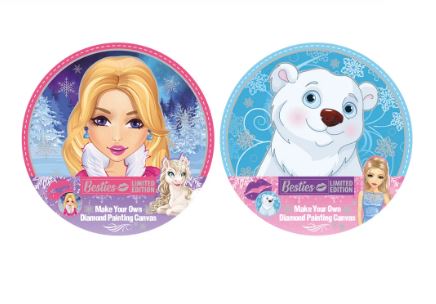 DIAMOND PAINTING ΚΑΜΒΑΣ ΚΥΚΛΙΚΟΣ 30CM