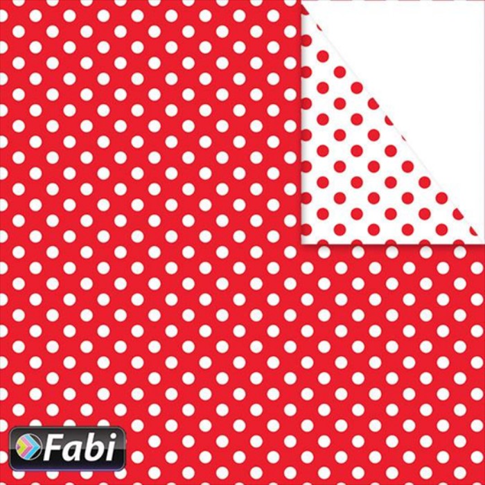 Fabi Χαρτόνι Σχεδίου Πουά Κόκκινο 50x70cm