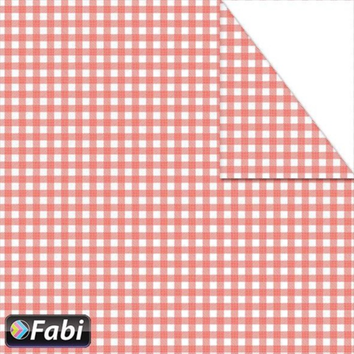Fabi Χαρτόνι Σχεδίου Καρό Κόκκινο 50x70cm