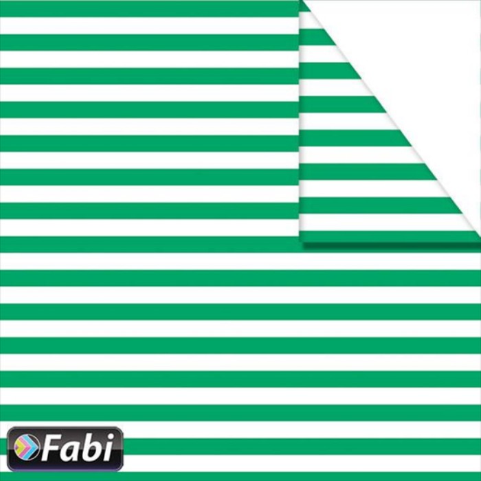 Fabi Χαρτόνι Σχεδίου Ριγέ Πράσινο 50x70cm