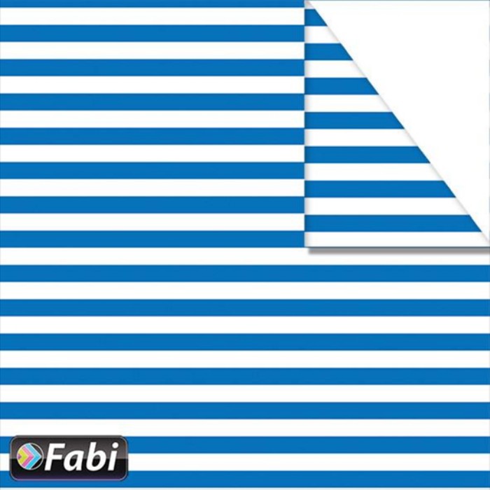 Fabi Χαρτόνι Σχεδίου Ριγέ Μπλε 50x70cm