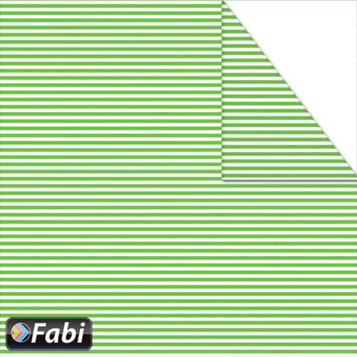 Fabi Χαρτόνι Σχεδίου Μίνι Ριγέ Πράσινο 50x70cm