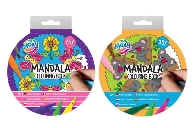 ΒΙΒΛΙΟ ΧΡΩΜΑΤΙΣΜΟΥ MANDALA 25Φ - 2 ΣΧΕΔΙΑ