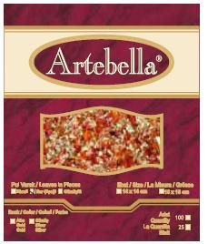 ΦΥΛΛΑ MULTI FLAKES (ΤΡΙΜΜΑΤΑ) ΚΟΚΚΙΝΟ MIX ARTEBELLA