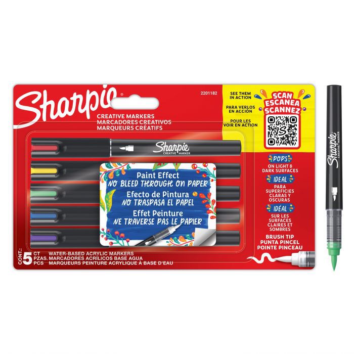 ΑΚΡΥΛΙΚΟΙ ΜΑΡΚΑΔΟΡΟΙ SHARPIE CREATIVE 2mm - Σετ των5