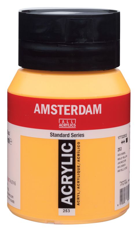 ΑΚΡΥΛΙΚΟ AMSTERDAM 500ML No 253 GOLD YELLOW