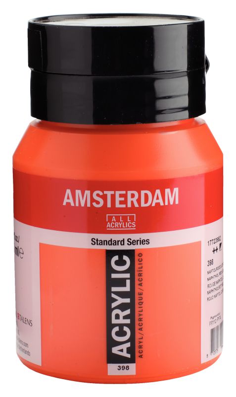 ΑΚΡΥΛΙΚΟ AMSTERDAM 500ML No 398 NAPH.RED LT