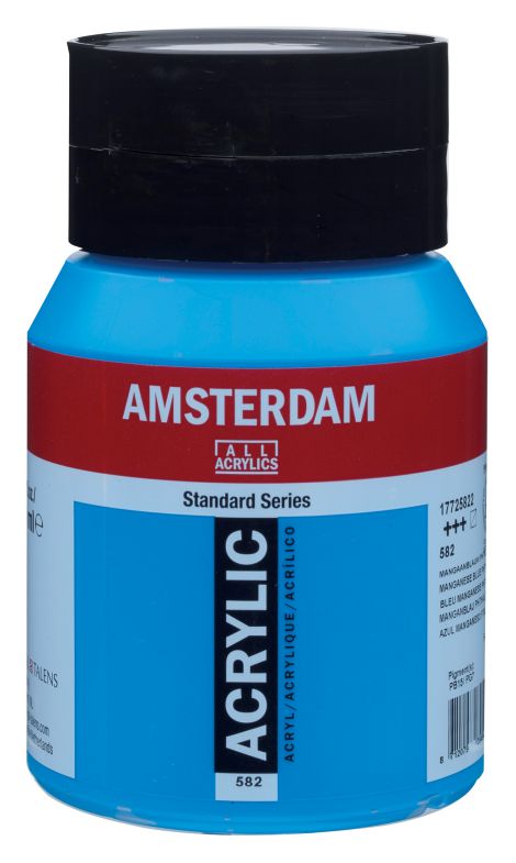 ΑΚΡΥΛΙΚΟ AMSTERDAM 500ML No 582 BLUE PHTHALO