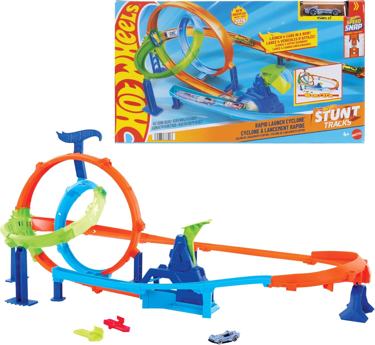 HOT WHEELS STUNT - ΠΙΣΤΑ ΓΡΗΓΟΡΗ ΕΚΤΟΞΕΥΣΗ & ΣΥΓΚΡΟΥΣΗ - JHK73