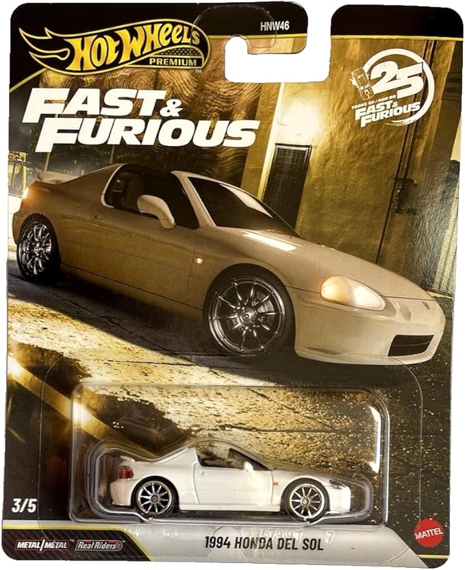 HOT WHEELS PREMIUM - FAST & FURIOUS: 1994 HONDA DEL SOL - JHW63