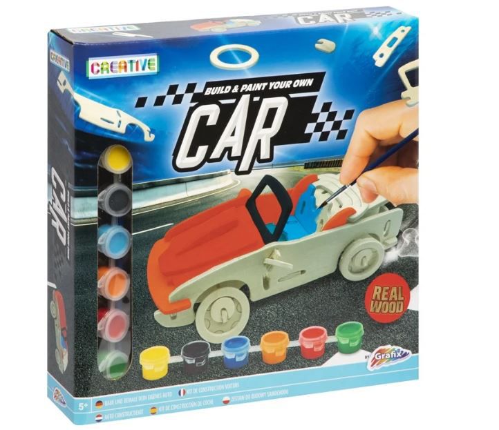 ΞΥΛΙΝΗ ΚΑΤΑΣΚΕΥΗ ΑΥΤΟΚΙΝΗΤΟ 6 ΧΡΩΜΑΤΑ ΚΑΙ ΠΙΝΕΛΟ