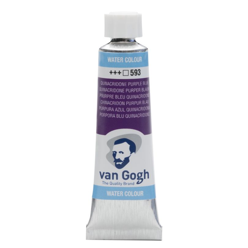 WATERCOLOUR VAN GOGH 10ML 593 QUINAPURPLE BLUE