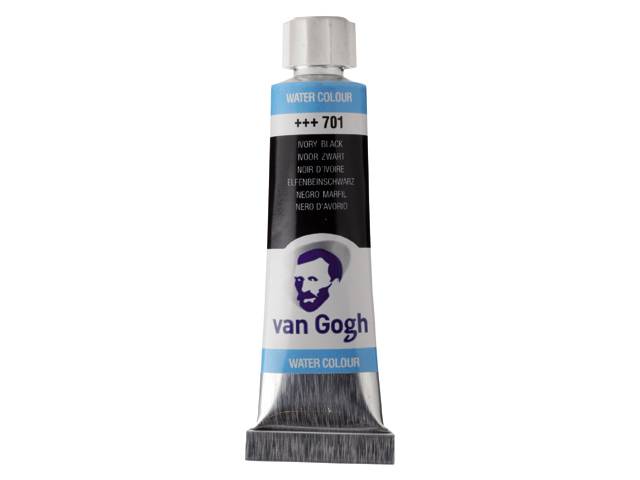 WATERCOLOUR VAN GOGH 10ML 701 IVORY BLACK