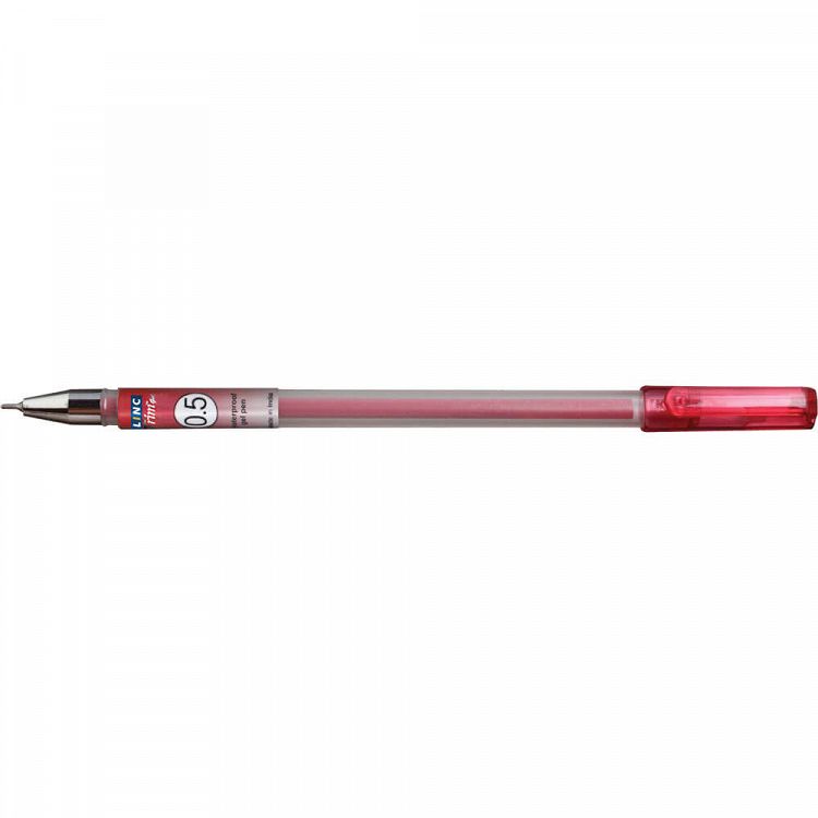 Gel pen LINC TRIM/OCEAN - κόκκινο, κουτί 12τμχ
