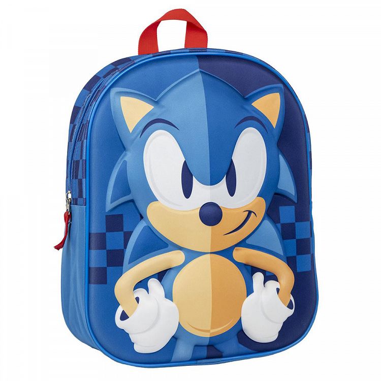 3D Τσάντα Πλάτης 31εκ Νηπιαγωγείου SONIC THE HEDGEHOG