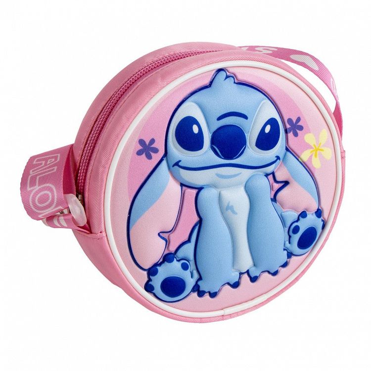 Τσαντάκι Ώμου 3D 13εκ Στρογγυλό DISNEY Lilo & Stitch