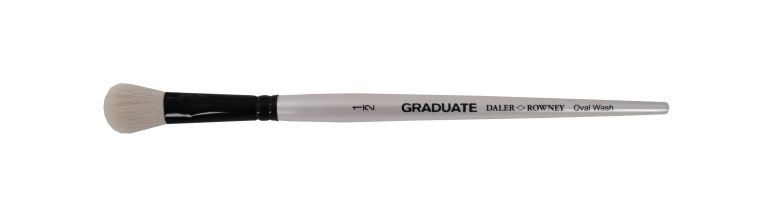 ΠΙΝΕΛΟ ΟΒΑΛ WASH 1/2" ΛΕΥΚΗ ΤΡΙΧΑ GRADUATE ΣΥΝΘΕΤΙΚΟ