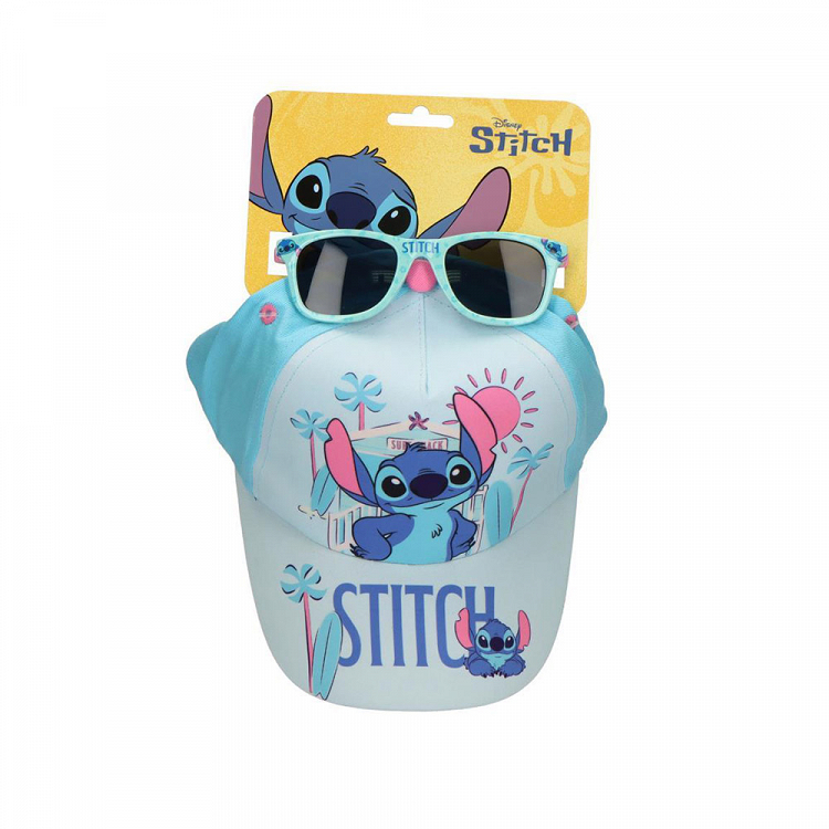 Σετ με Καπέλο 53εκ & Γυαλιά Ηλίου DISNEY Lilo & Stitch Μπλε