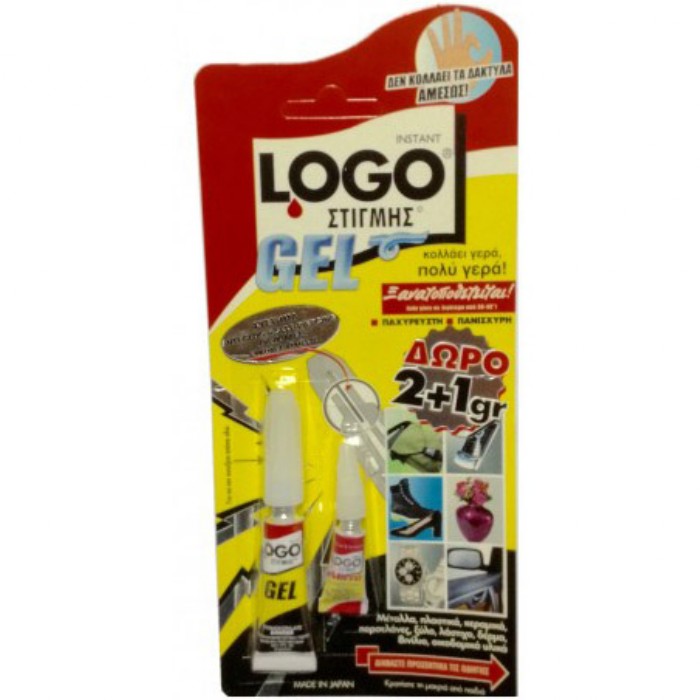 Logo Κόλλα Στιγμής Gel 2gr +1 Δώρο
