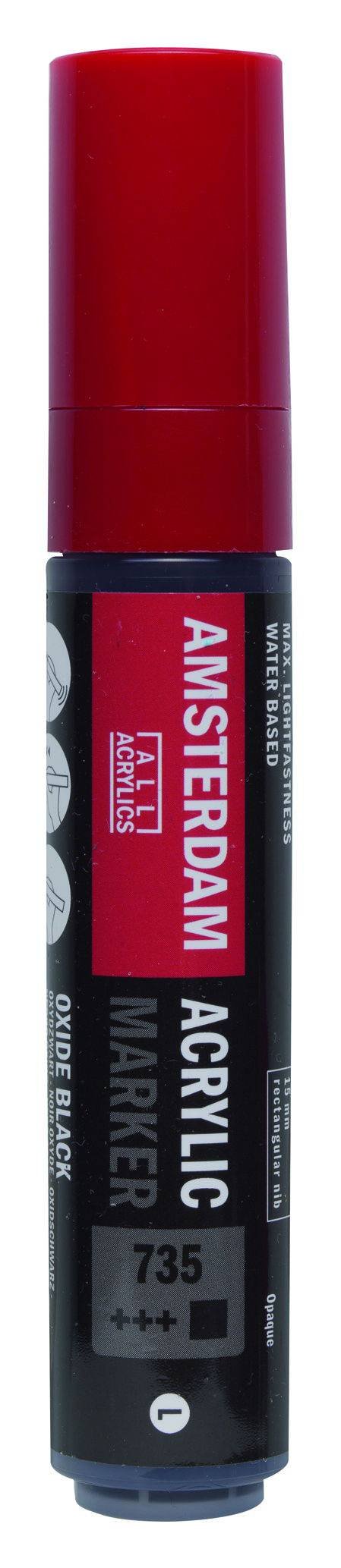 ΜΑΡΚΑΔΟΡΟΣ ΑΚΡΥΛΙΚΟΣ AMSTERDAM 15mm 735 Oxide Black SW