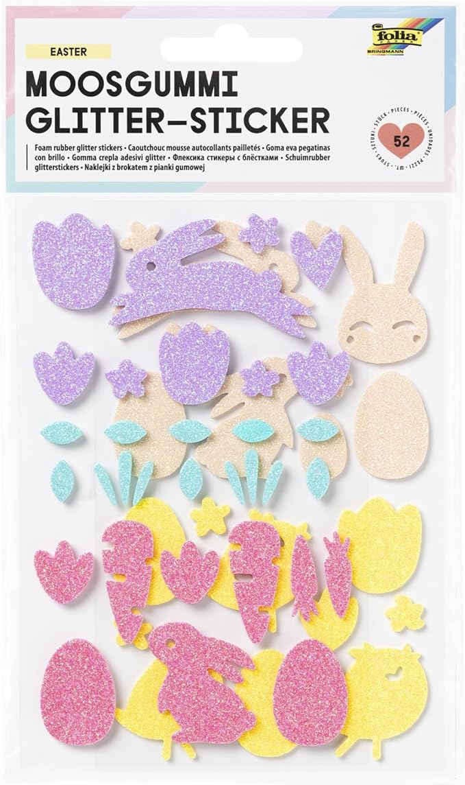 STICKERS ΑΦΡΩΔΕΣ GLITTER ΠΑΣΧΑΛΙΝΑ ΜΟΤΙΦ