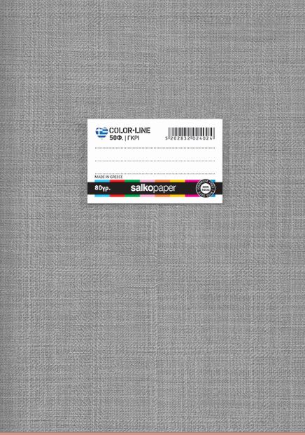 ΤΕΤΡΑΔΙΟ COLORLINE 80gr ΓΚΡΙ Α4 21Χ29/40Φ ΡΙΓΕ