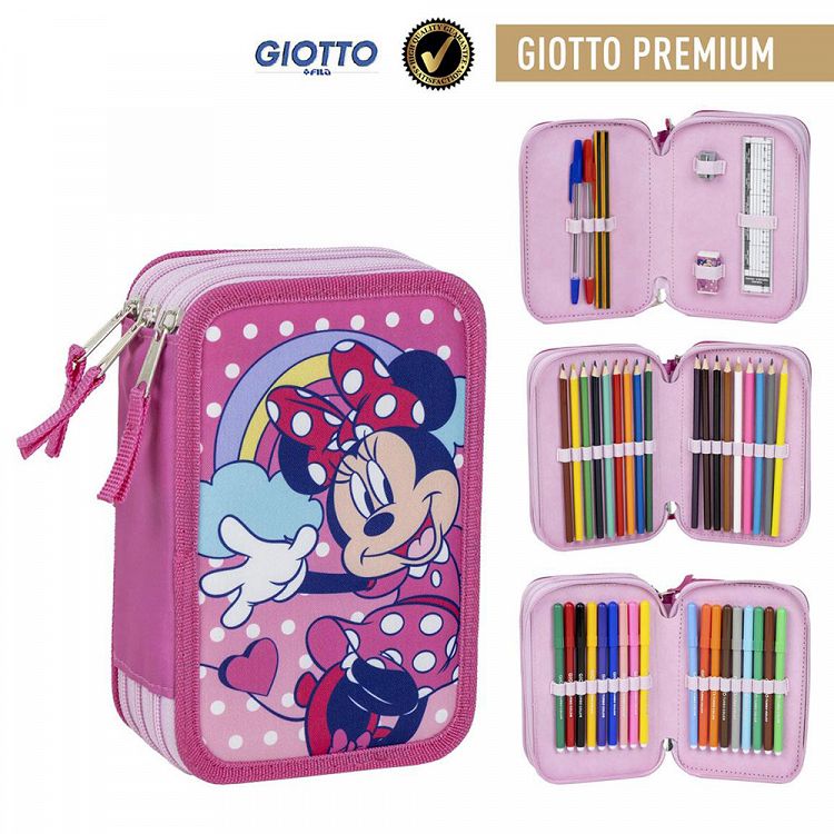 Τριπλή Κασετίνα Ορθογώνια DISNEY Minnie Mouse