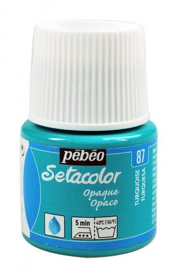 ΧΡΩΜΑ ΥΦΑΣΜΑΤΟΣ TURQUOISE SETACOLOR OPAQUE 45 ML