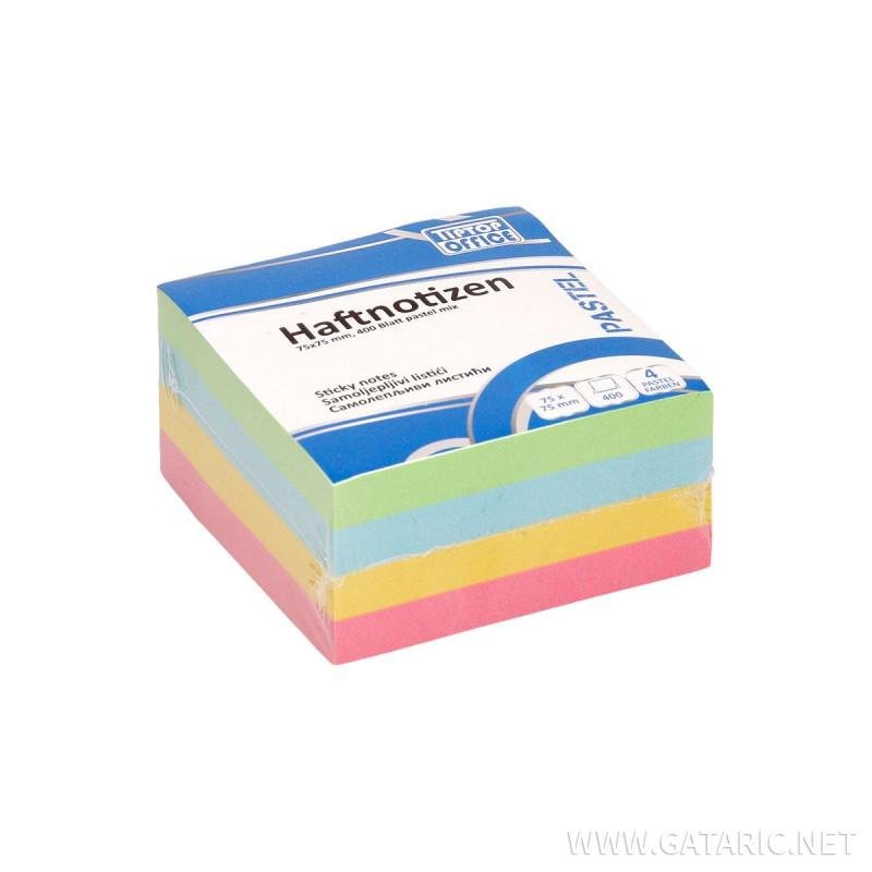 ΚΥΒΟΣ ΑΥΤΟΚΟΛΛΗΤΟΣ 75Χ75 PASTEL ΧΡΩΜΑΤΑ 400Φ