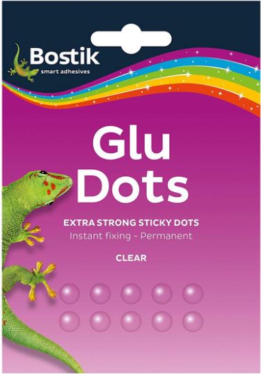 BOSTIK GLU DOTS EXTRA STRONG ΚΟΥΚΙΔΕΣ ΔΙΑΦΑΝΟΥ ΣΥΓΚΟΛΛΗΤΙΚΟΥ ΔΙΠΛΗΣ ΟΨΗΣ - 64ΤΕΜ