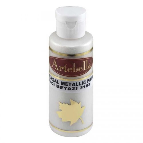 ΑΚΡΥΛΙΚΟ ΜΕΤΑΛΛΙΚΟ No 3103 ΑΣΠΡΟ ΠΕΡΛΑ 130CC ARTEBELLA