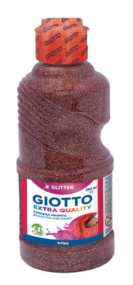 ΤΕΜΠΕΡΑ ΜΠΟΥΚΑΛΙ 250ML ΜΠΡΟΝΖΕ GLITTER GIOTTO