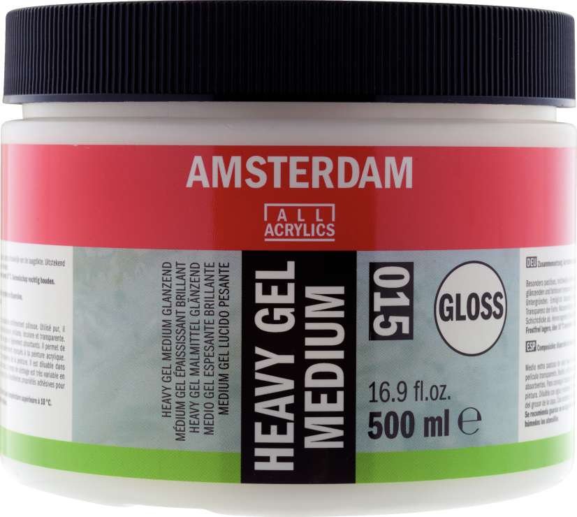 AMSTERDAM HEAVY GEL MEDIUM 015 500ML GLOSS